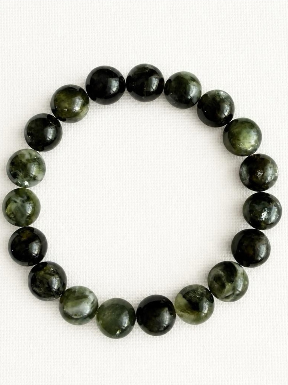 Bombshell Beads Kambaba Jasper 10mm Gemstone Stretch Bracelet